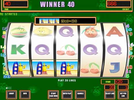 casino screen of symbols