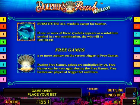 casino screen of symbols