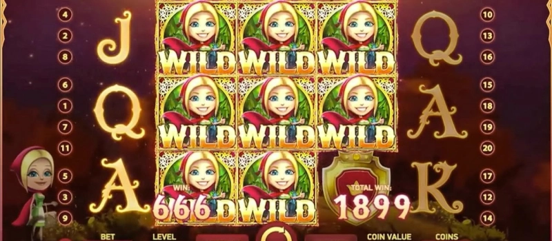 casino screen of symbols