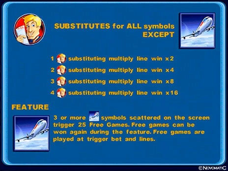 casino screen of symbols