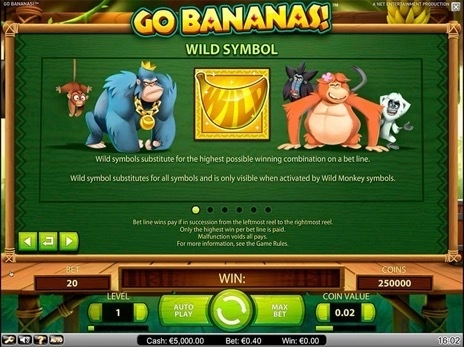 casino screen of symbols