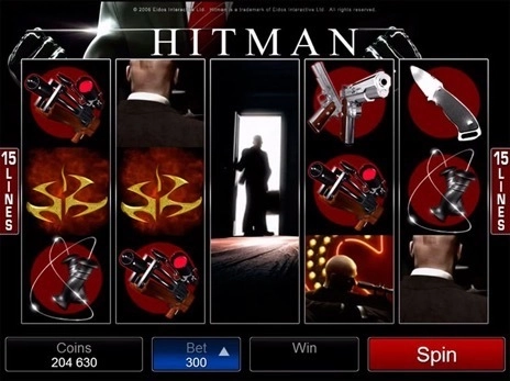casino screen of symbols