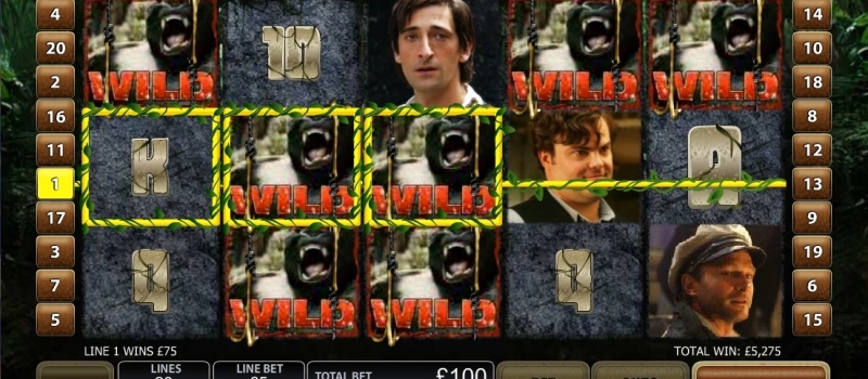 casino screen of symbols