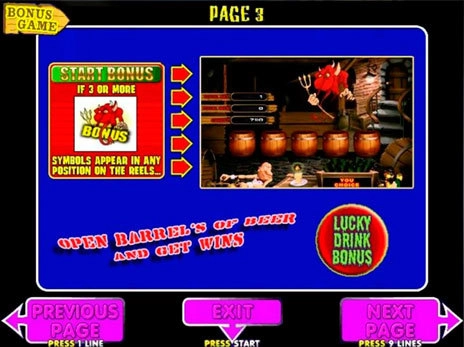 casino screen of symbols