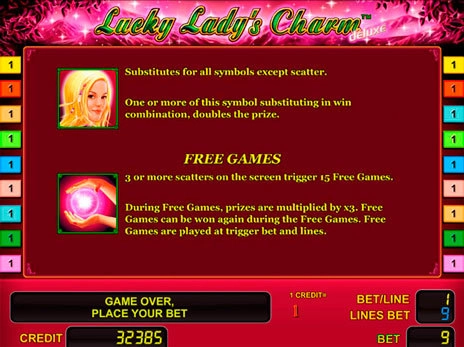 casino screen of symbols