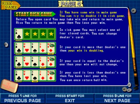 casino screen of symbols