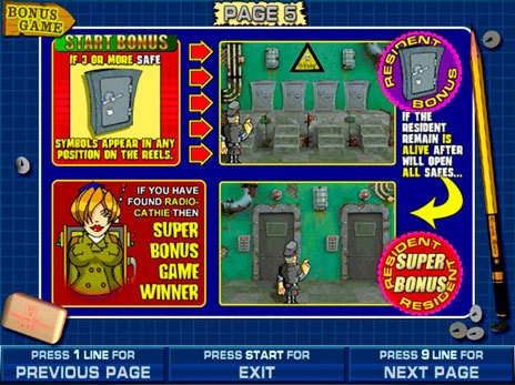 casino screen of symbols
