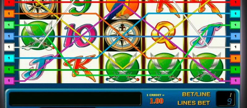 casino screen of symbols