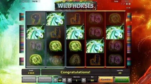 casino screen of symbols