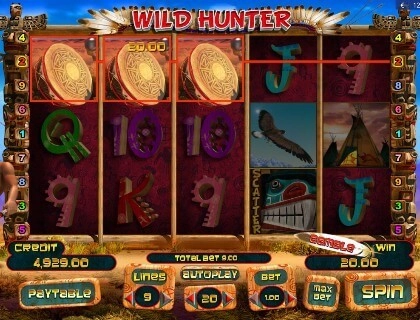 casino screen of symbols