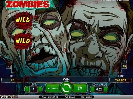 casino screen of symbols