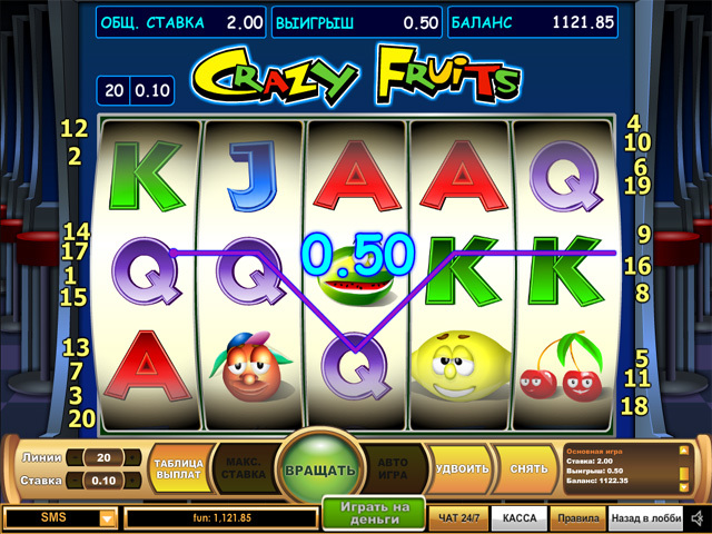 Игровой автомат Crazy Fruits