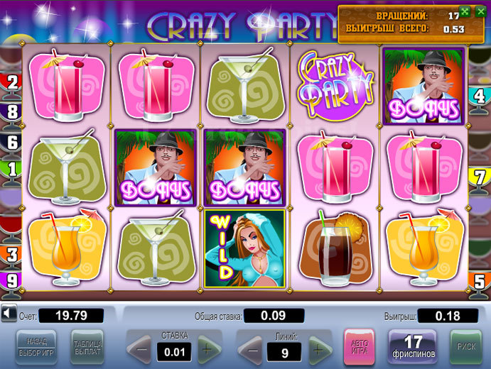Игровой автомат Crazy Party